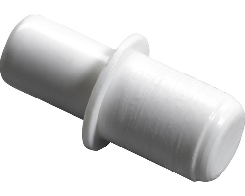 Steckbodenträger, Kunststoff weiß Ø 5/6 mm, 100 Stück Dübel aus Kunststoff