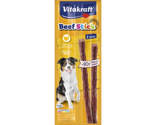 Hundesnack VITALKRAFT Beef-Stick Pute 2 Stück