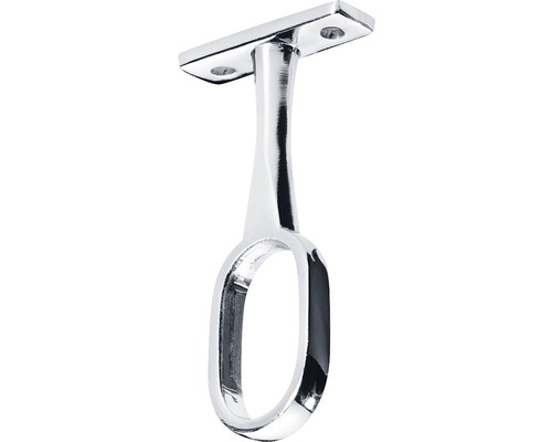 Schrankrohr Mitteltträger Ø 15/30 mm für ovale Rohre, 25 Stück Kleiderstangenhalterung aus Metall