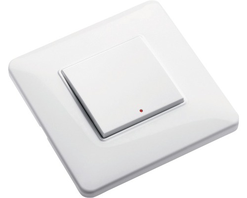 Weißer Lichtschalter für die Wandmontage