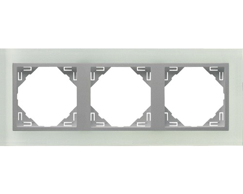 Rahmen 3-fach Logus cristal-alu