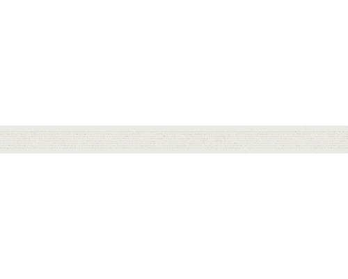 Bordüre 36726-1 Only Borders Streifen weiß grau Glitzer 5 m x 5 cm Tapete mit horizontaler Streifenstruktur