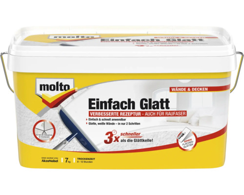 Molto Einfach Glatt Fertigspachtel 7 kg Molto Einfach Glatt Fertigspachtel 7 kg