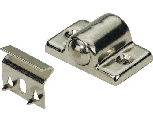 Kugelschnäpper mit Stahlkugel 12x30x20 mm, 10 Stück Kugelschnäpper mit Gegenplatte für Möbel