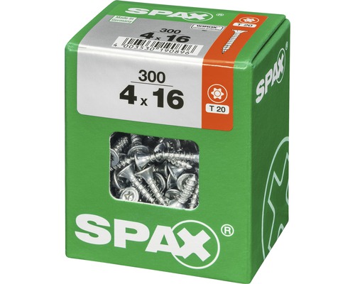 Spax Schrauben, 4 x 16 mm, 300 Stück