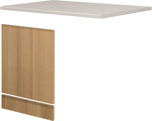 Geschirrspülerpaket Flex Well Ischia/Nano inkl. Sockelleiste und Arbeitsplatte Küchenschrank mit Arbeitsplatte