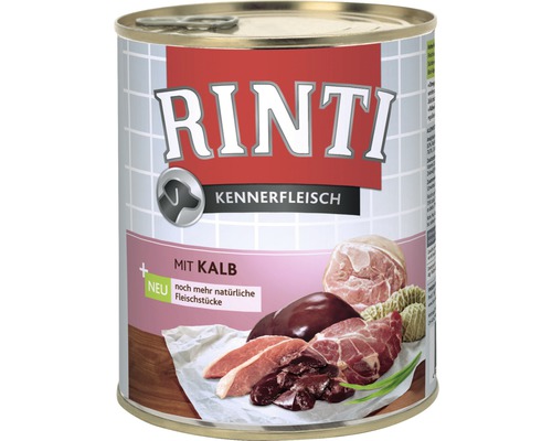 Hundefutter nass RINTI Kalb 800 g