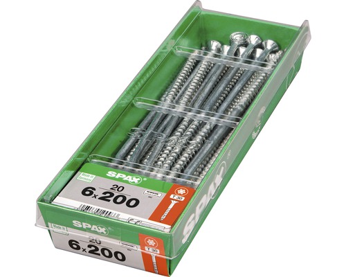 Spax Schrauben 6x200 Millimeter im Pack