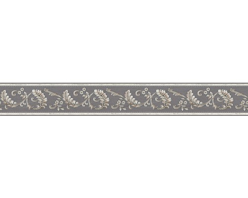 Selbstklebende PVC-Bordüre A.S. Creation Ornament graubraun-gold 5 m x 8 cm