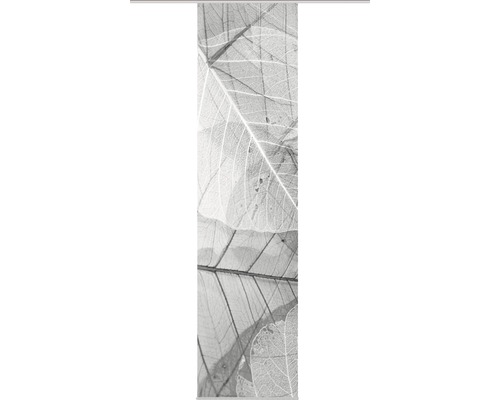 Flächenvorhang Blattari Digitaldruck grau 60x245 cm