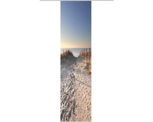 Flächenvorhang Strandweg Digitaldruck naturbelassen 60x245 cm