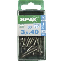 Spax Universalschraube, Edelstahl A2, Senkkopf T 15, Holz-Teilgewinde, 3,5x40 mm, 30 Stück