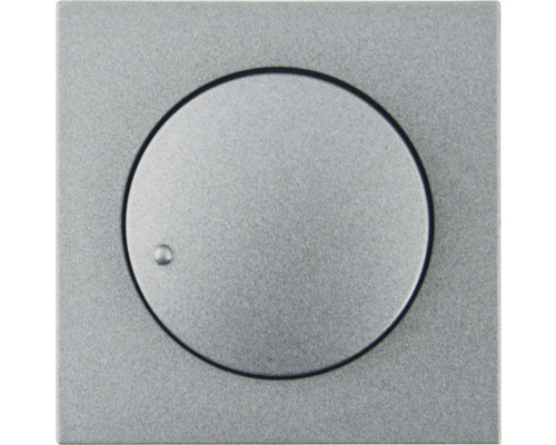 Abdeckung für Dimmer Logus silber alu Drehknopf für Lichtschalter