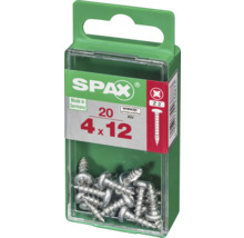 Spax Universalschrauben 4x12 mm im grünen Kunststoffbehälter