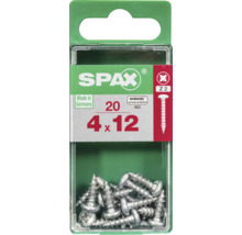Spax Universalschrauben im Paket 4 mal 12 Millimeter mit Senkkopf