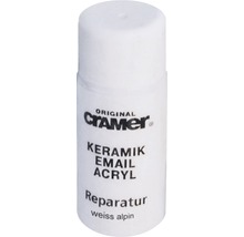 Cramer Reparatur Lackstift für Keramik, Emaille und Acryl in alpinweiß