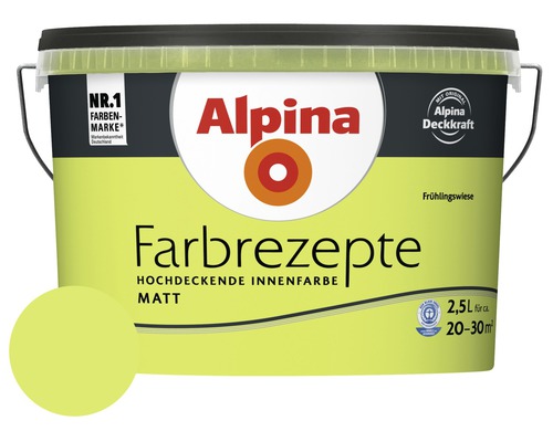 Alpina Wandfarbe Farbrezepte Frühlingswiese 2,5 l Alpina Wandfarbe Farbrezepte Frühlingswiese 2,5 l