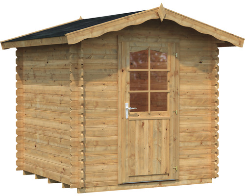 Gartenhaus aus Holz mit Tür und Fenstern