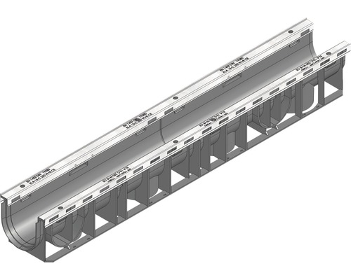 Hauraton Recyfix Plus 100 Entwässerungsrinne Unterteil Typ 01 aus PP 1000 mm x 147 mm x 135 mm