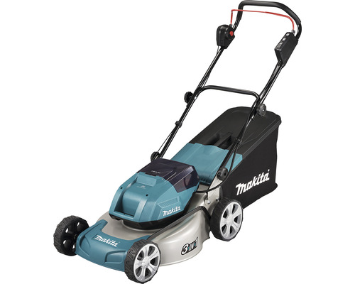 Makita Akku Rasenmäher mit Fangkorb