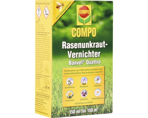 Rasenunkraut-Vernichter Banvel® Quattro Compo 150 ml zum spritzen und gießen Reg.Nr. 3191-907