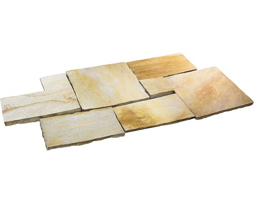 Mehrere Sandsteinplatten für den Außenbereich
