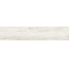Feinsteinzeug Bodenfliese Limewood 23,3x120,0 cm weiß matt-thumb-3