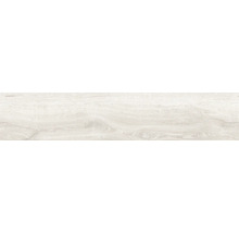 Feinsteinzeug Bodenfliese Limewood 23,3x120,0 cm weiß matt-thumb-8