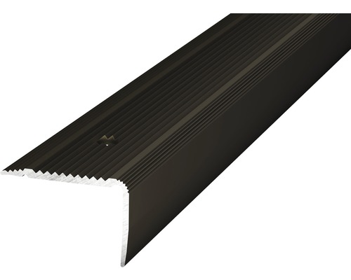 Prinz Treppenkantenprofil Alu bronze gelocht 30 x 20 x 1000 mm Treppenkantenprofil aus Metall