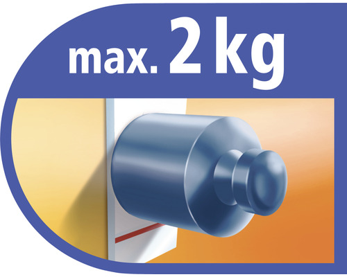 Symbolbild: Maximale Belastung 2 Kilogramm