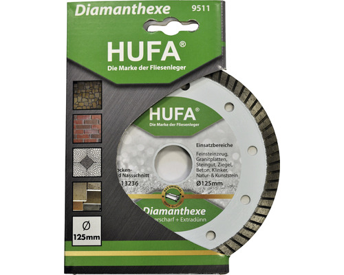 HUFA Diamanttrennscheibe mit 125 Millimeter Durchmesser