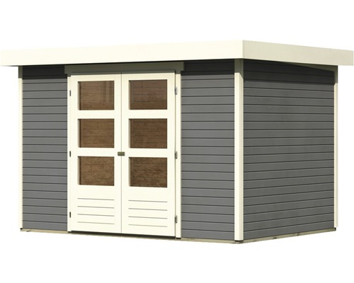 Gartenhaus mit Doppeltür und Fenstern