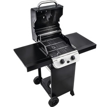 Grillwagen mit offenem Deckel und Seitenablagen