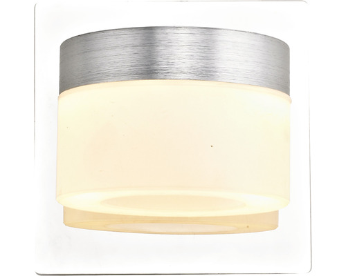 Wandleuchte aus Metall und Glas