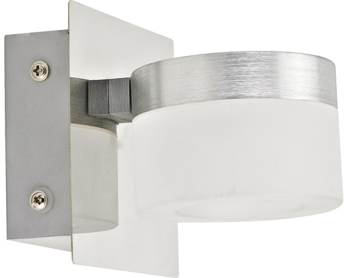 Wandleuchte aus Metall mit zylindrischem Lampenschirm