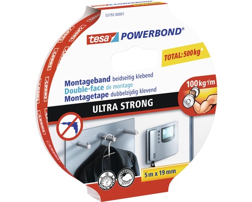 Montageband Tesa Powerbond Ultra Strong 19 mm x 5 m
