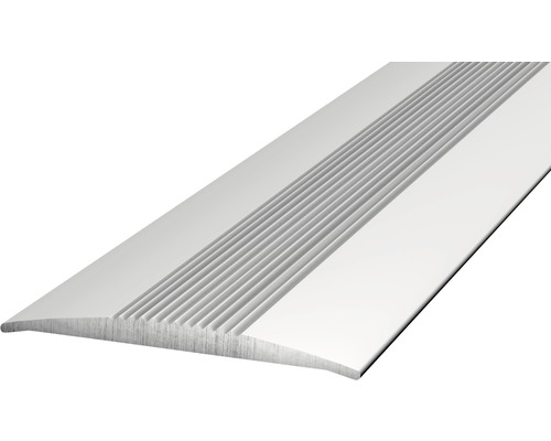 Prinz Übergangsprofil Alu silber selbstklebend 37 x 2700 mm Profilleiste aus Aluminium mit geriffelter Oberfläche