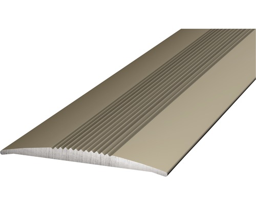 Prinz Übergangsprofil Alu Edelstahl matt selbstklebend 37 x 2700 mm Übergangsprofil mit geriffelter Oberfläche