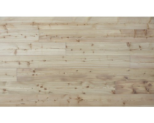 Holzboden aus Fichte mit Maserung und Ästen