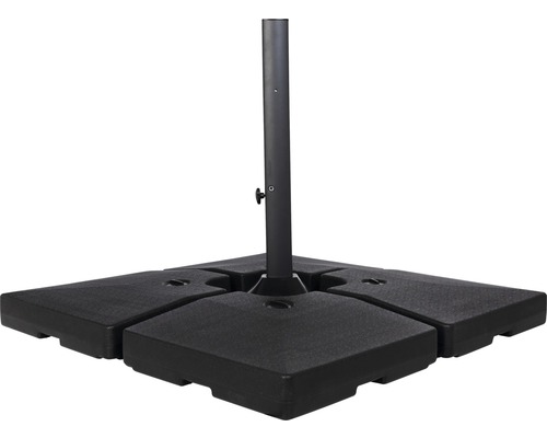 Sonnenschirmständer aus Kunststoff mit vier Platten