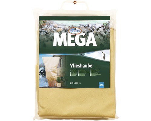 Vlieshaube 70g/m² 240x200 cm beige MEGA Winterschutz Vlieshaube, 240 x 200 cm, verpackt