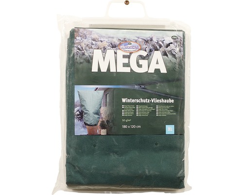 Vlieshaube 70g/m² 240x200 cm grün Winterschutzvlieshaube Mega, Größe 180x120 cm, verpackt