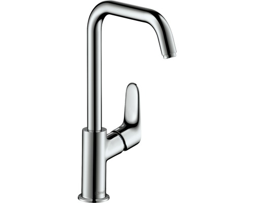 Waschtischarmatur hansgrohe Focus 240 mit Zugstangen-Ablaufgarnitur und Schwenkauslauf 120° 31609000 chrom