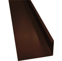 PRECIT Winkelblech mit Wasserfalz Schokoladenbraun RAL 8017