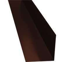 PRECIT Winkelblech ohne Wasserfalz Schokoladenbraun RAL 8017 2000 x 125 x 125 mm-thumb-0