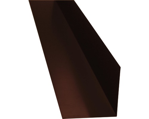 PRECIT Winkelblech ohne Wasserfalz Schokoladenbraun RAL 8017 2000 x 125 x 125 mm