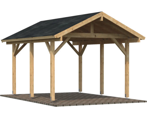 Holzpavillon mit Dach