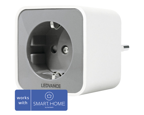 Steckdose Ledvance Smart+ Indoor Plug, ZigBee, Smart Home-fähig, IP 20 weiß/grau