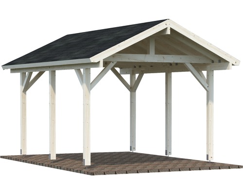 Holzcarport mit Satteldach für den Außenbereich