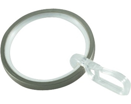 Vorhangring mit Gleiteinlage für Windsor edelstahl-optik Ø 25 mm 10 Stk.